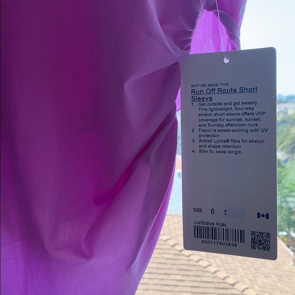 Lululemon Run Off Route size 6 NWT - Picture 2 of 3